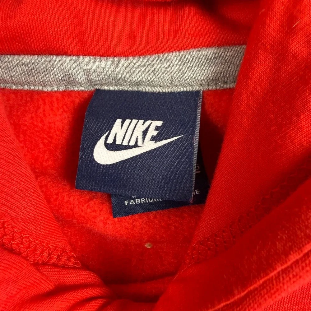 Nike‎ Hoodie Mens XXL Red Pullover Logo Sweatshirt Athleisure Sportswear Retro
